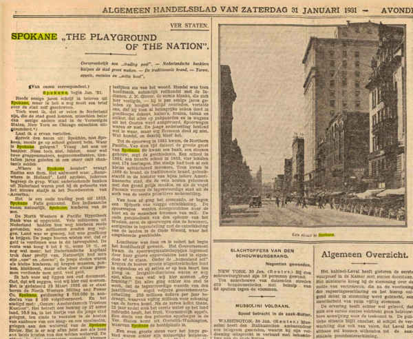 A newspaper page titled 