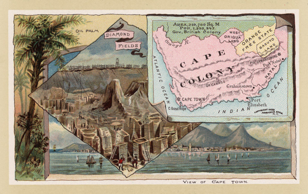 A map labeled 