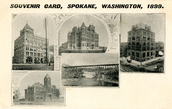 A collage of architectural images including several buildings and a bridge. Text at the top reads, 