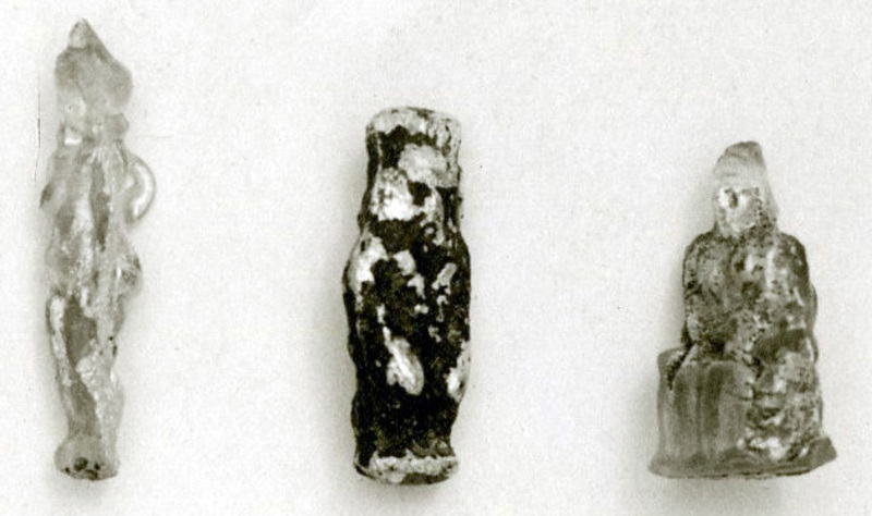 Collection of images of different amulets, the Bes amulet is on the bottom left. Source: The MET museum.