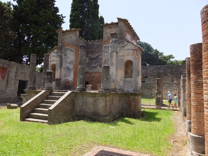 Remaining surviving evidence of the Temple of Isis in Pompeii that su