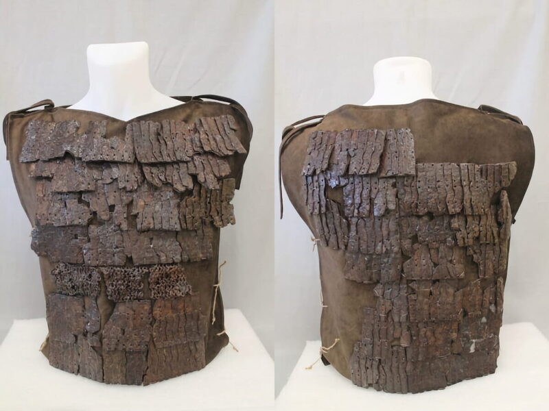 A mostly restored set of Roman upper body scale mail, known in Latin as Lorica Squamata, a piece likely common to the Eastern provinces of the Empire.