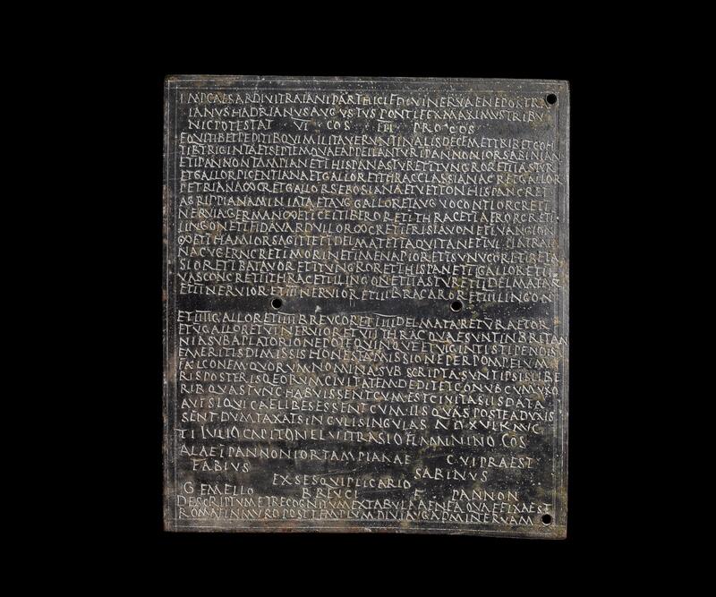A bronze Tablet that granted citizenship to an Auxiliary